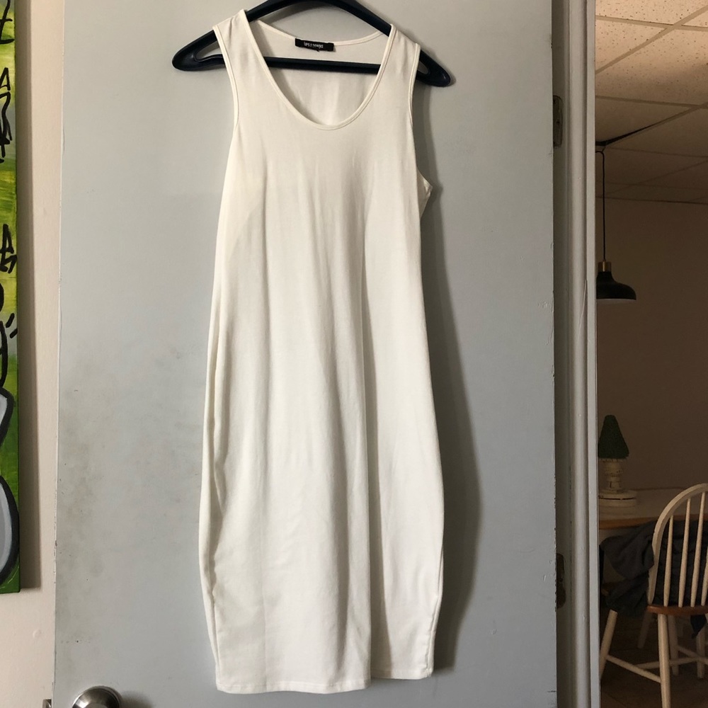 White bodycon dress size S